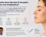Guida al recupero post rinoplastica: cosa fare per la cicatrice sul naso e i tempi di guarigione, dalla prima settimana ai 12 mesi.